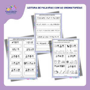 Leitura de Palavras e Frases com as Onomatopeias / Preto e Branco
