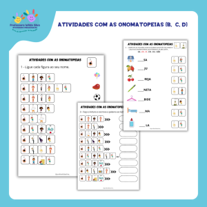 Atividades com as Onomatopeias (B,  C, D)