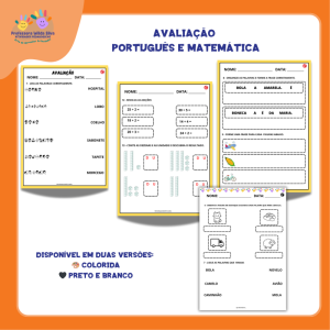 Avaliação Diagnóstica – Português e Matemática