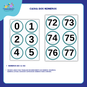 CAIXA DOS NÚMEROS 0 A 100