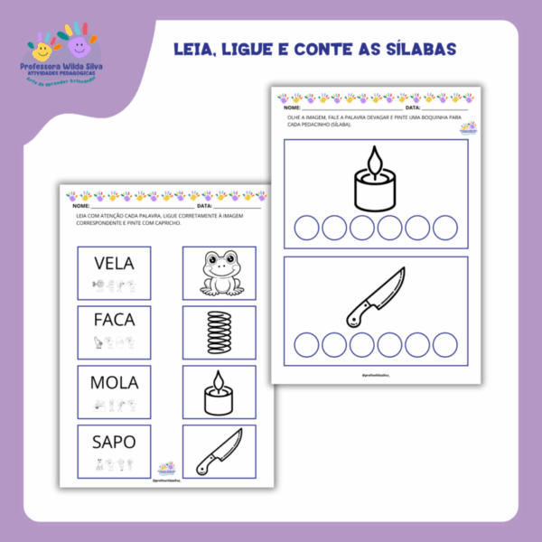Leia, Ligue e Conte as Sílabas