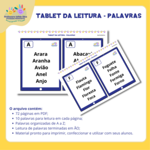 Tablet da Leitura – Palavras
