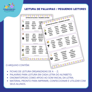 Leitura de Palavras – A a Z
