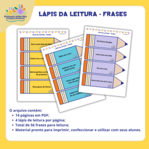 LÁPIS DA LEITURA - FRASES