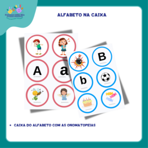 Caixa do Alfabeto com as Onomatopeias
