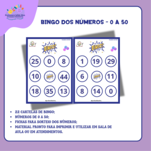 Bingo dos Números – 0 a 50
