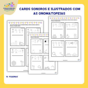 Cards Sonoros e Ilustrados com as Onomatopeias